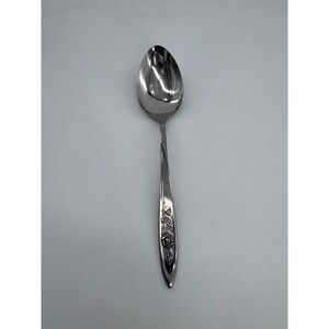 Oneida Community Stainless My Rose Serving Spoon Dining Flatware